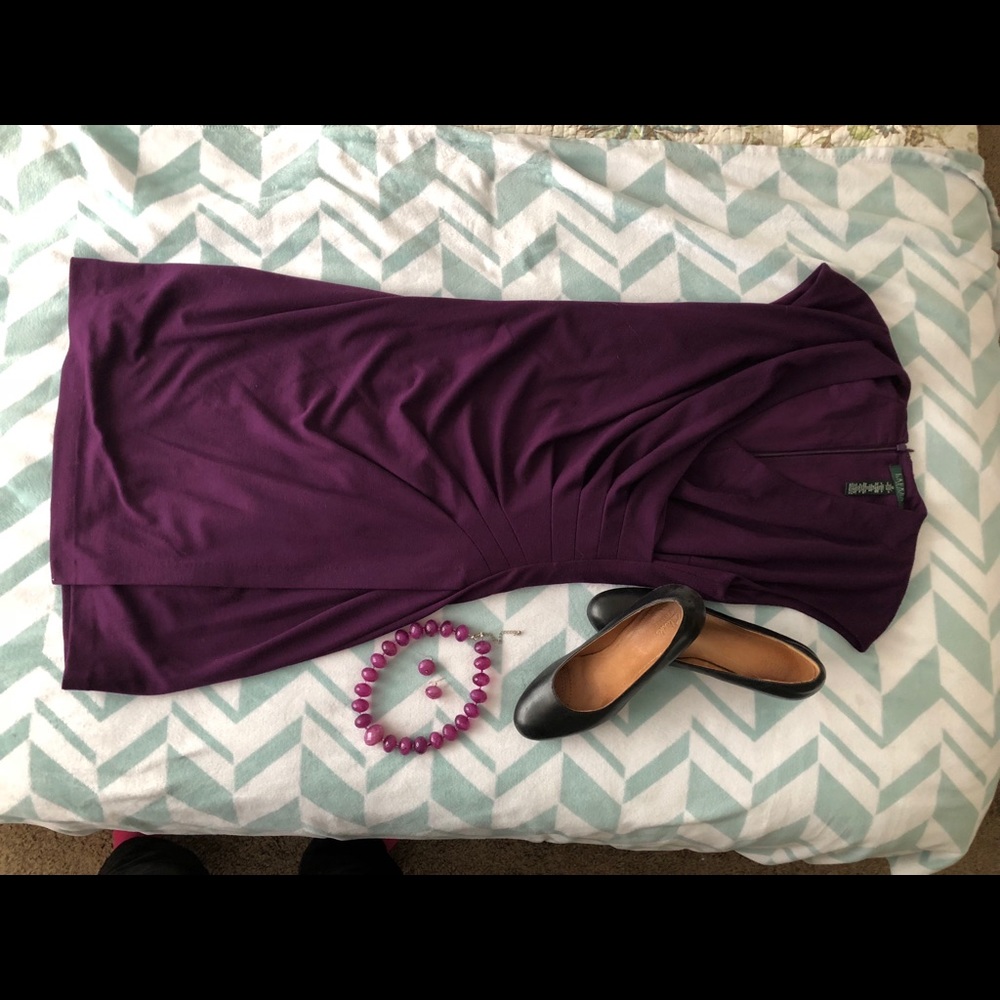 Ralph Lauren Purple Wrap Dress